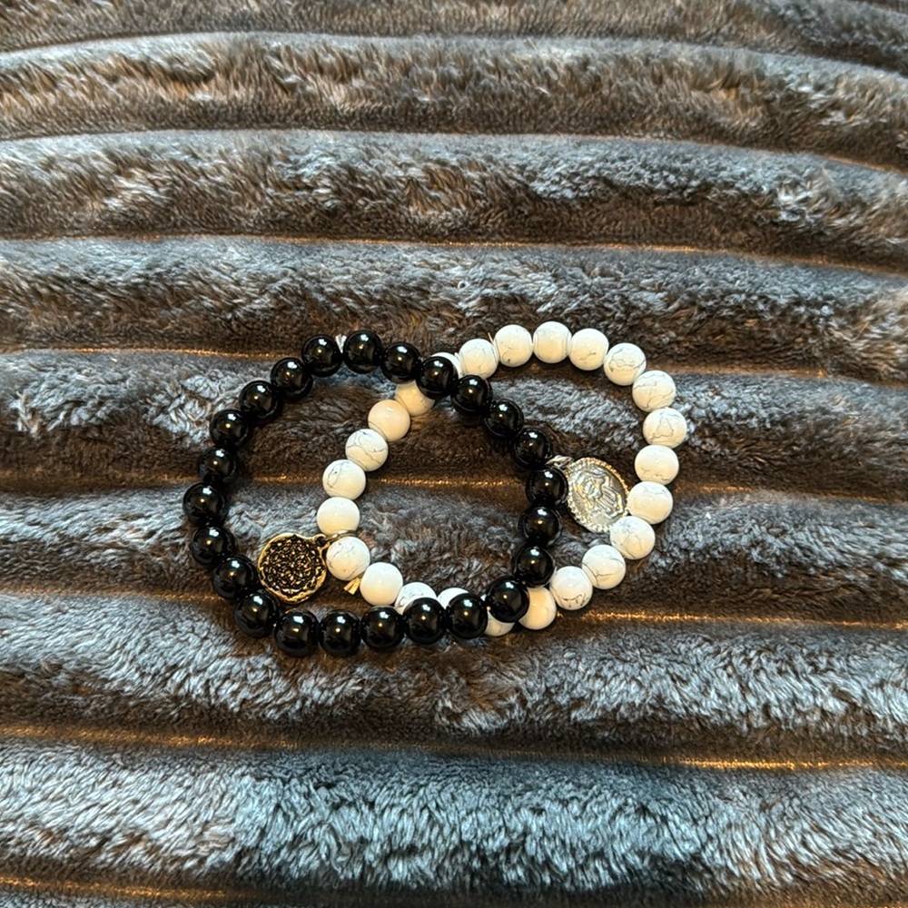 Black and White Bracelets